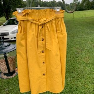 Sadie and love paper bag maxi skirt, sz m